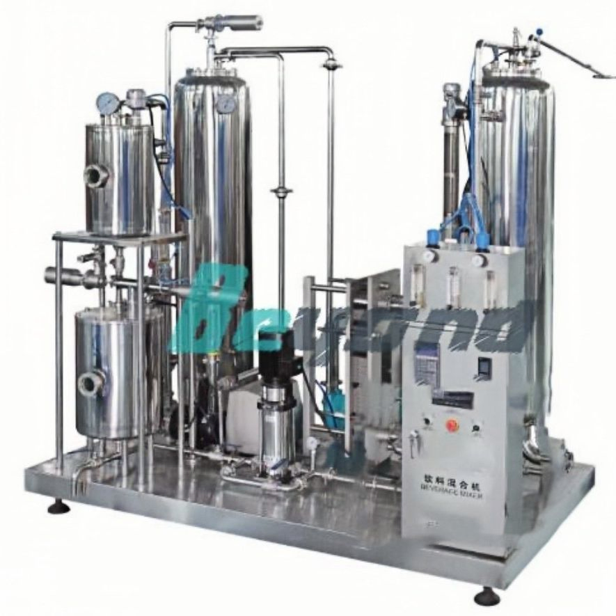 High-Quality Carbonated Beverage Mixing Machine with CO2 Gas for Carbonation