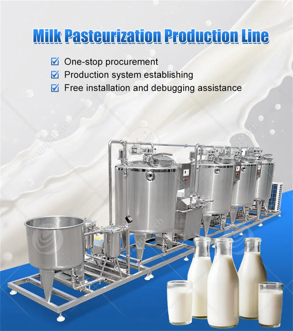 Mini Milk Process Dairy Product Pasteurized Fresh Milk Making Production Line Price of Milk