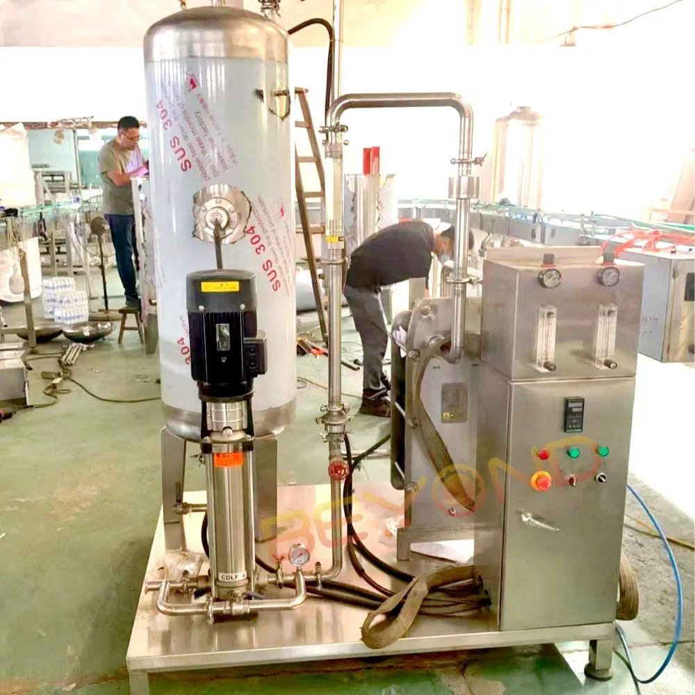 High-Quality Carbonated Beverage Mixing Machine with CO2 Gas for Carbonation