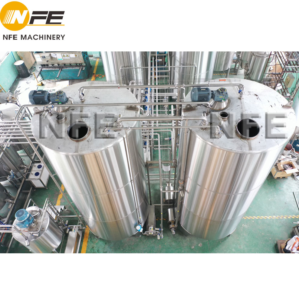 High Quality Automatic Beverages Mixing and Batching System with Pasteurizer and CIP System Juice and Milk Blending Mixing Tanks Batching Equipment