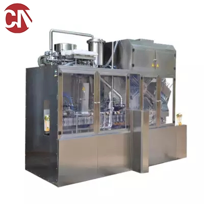 Fully Automatic Cocktail Fruit Wine Alcohol Drink Beer Liquid Filling Aluminum Tin Can Sealing Machine Packing Production Line