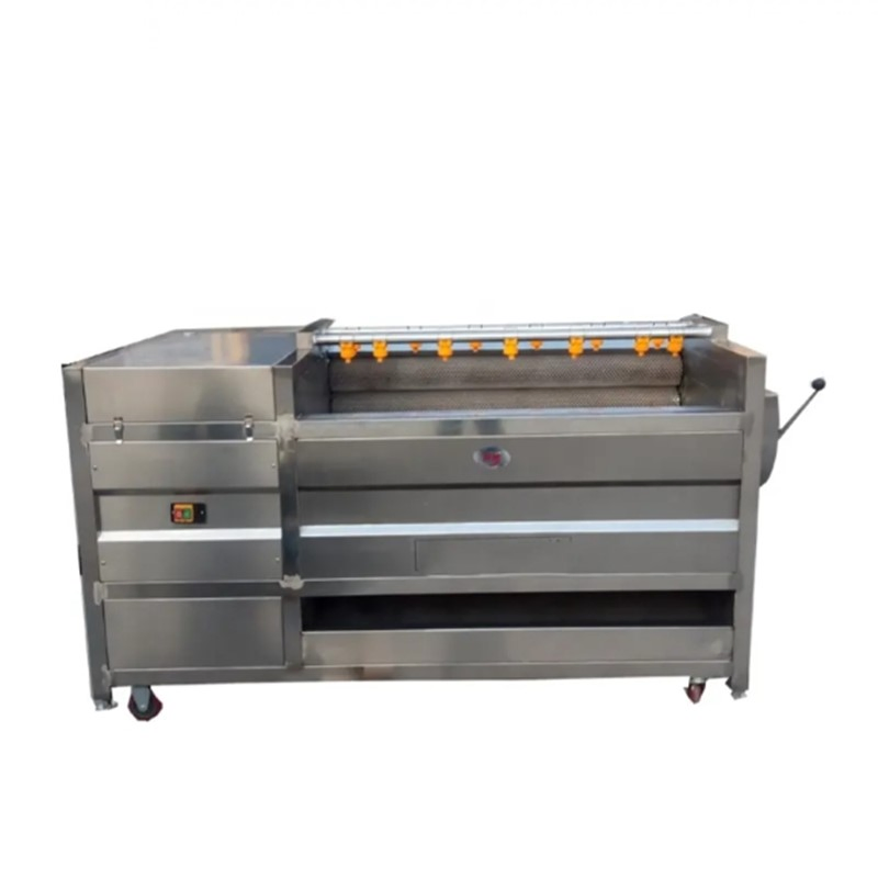 Potato Taro Ginger Peeler Carrot Cleaning Equipment Industrial Fruit Vegetable Washing Peeling Machine