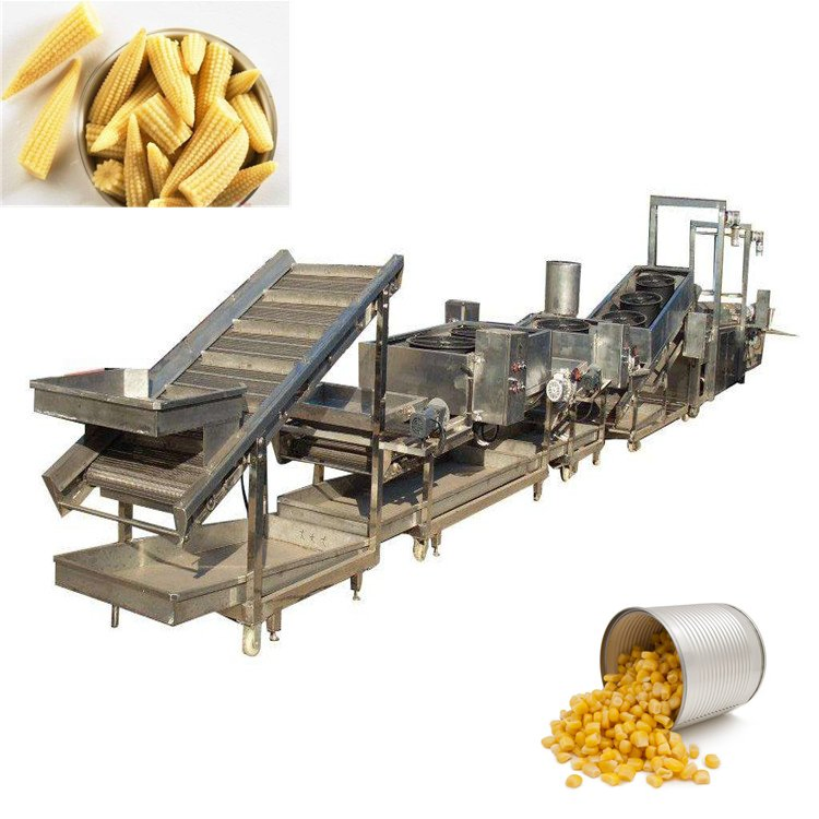 High Efficiency IQF Sweet Baby Corn Quick Freezing Line