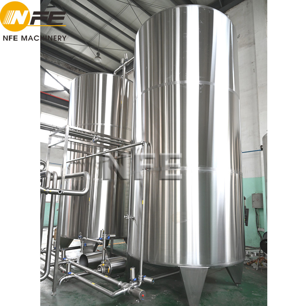 High Quality Automatic Beverages Mixing and Batching Process System with Pasteurizer and CIP System Juice Milk Blending Mixing Tanks Batching Equipment