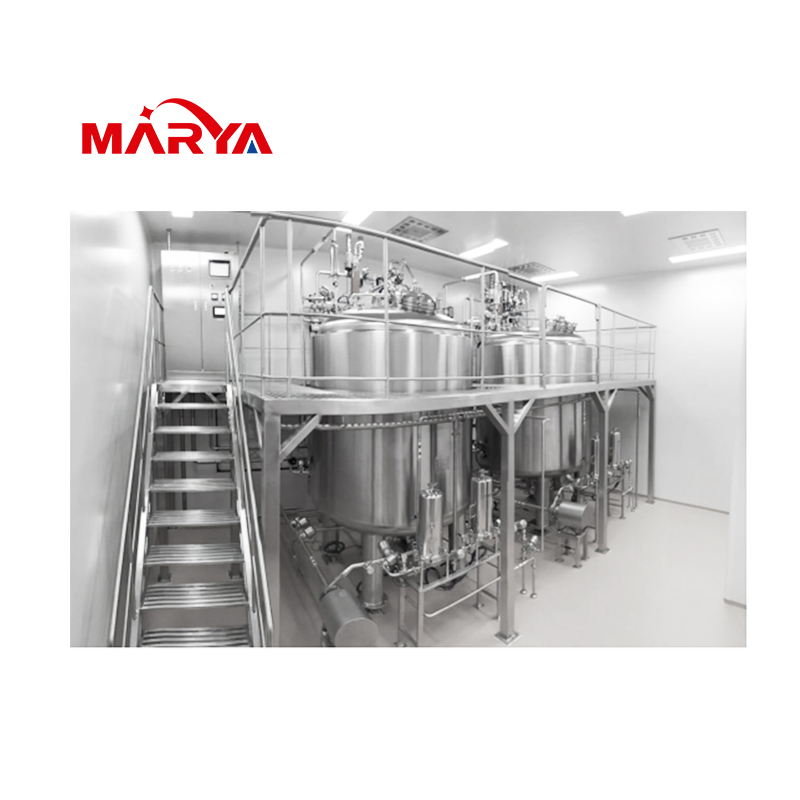 Marya Precise Pharmaceutical Blending 304L/316L Preparation Tank System Formulation Mixing Tank