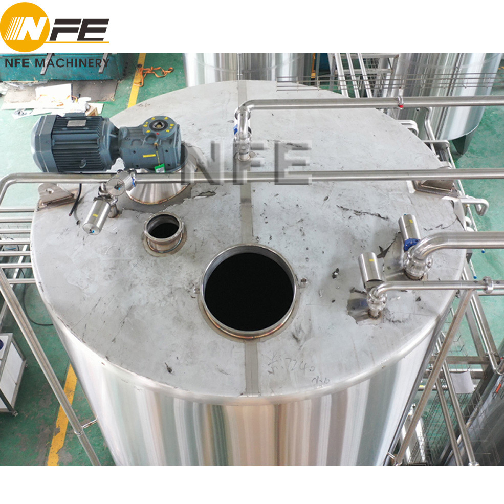 High Quality Automatic Beverages Mixing and Batching Process System with Pasteurizer and CIP System Juice Milk Blending Mixing Tanks Batching Equipment