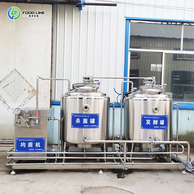 Seamless Filling-Capping Linkage Hygienic Small Footprint Sanitary Yogurt Processing Line