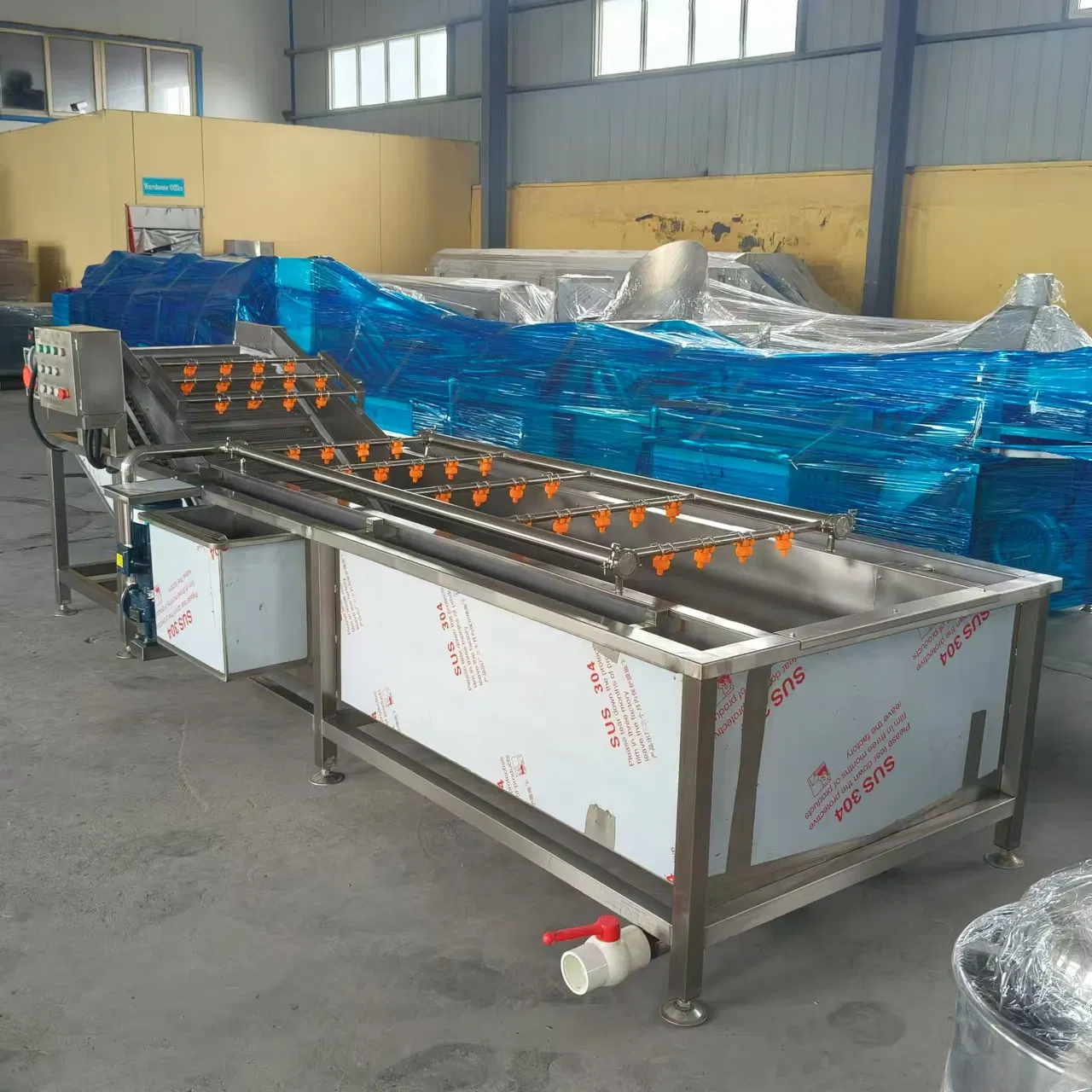 Commercial Fruit Vegetable Salad Processing Machine Salad Vortex Potato Peeling Cleaning Cutting Machine Salad Production Line