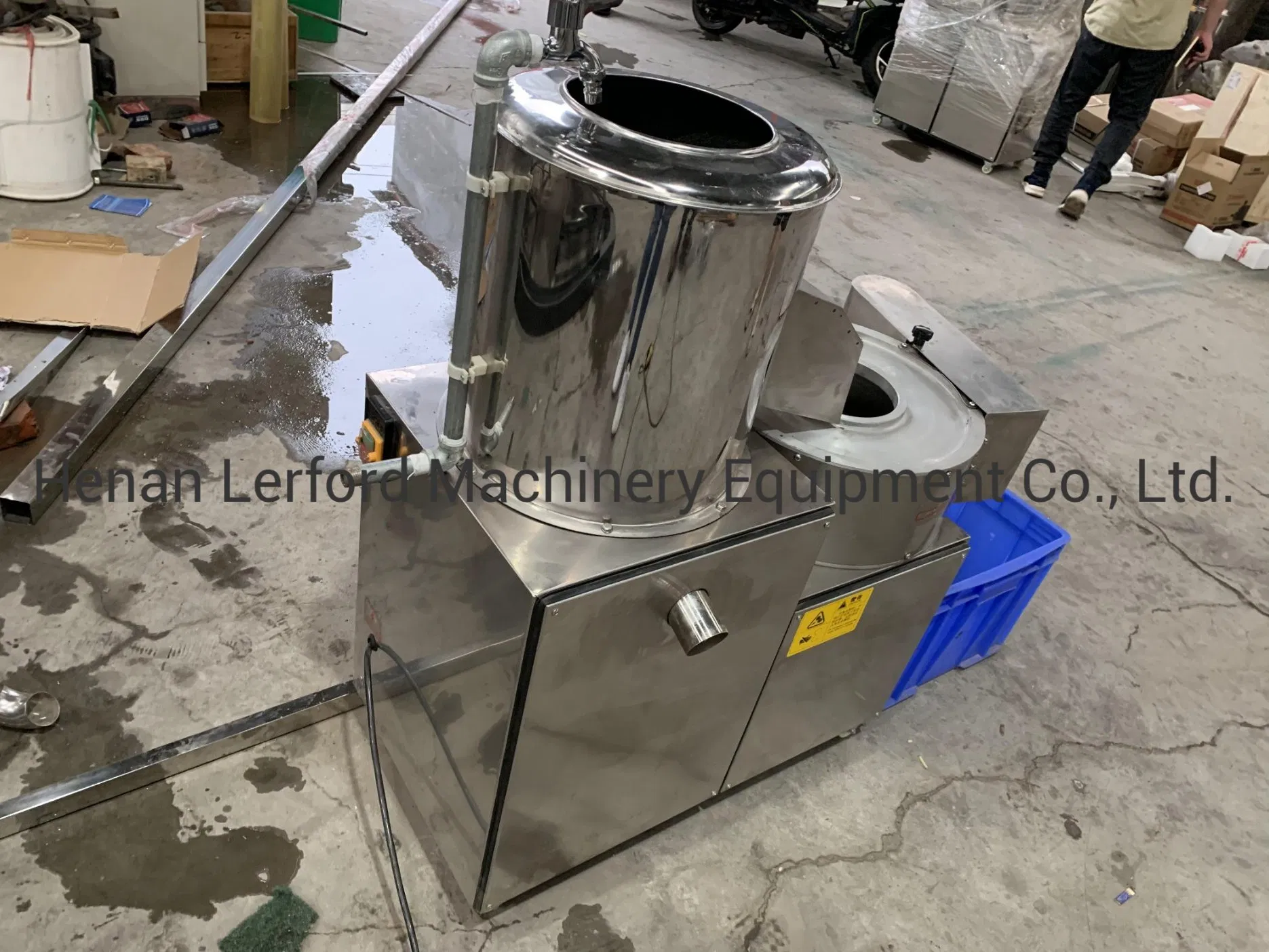 Stainless Steel Multifunctional Vegetable Cleaning Peeling Cutting Machine Potato Slicer