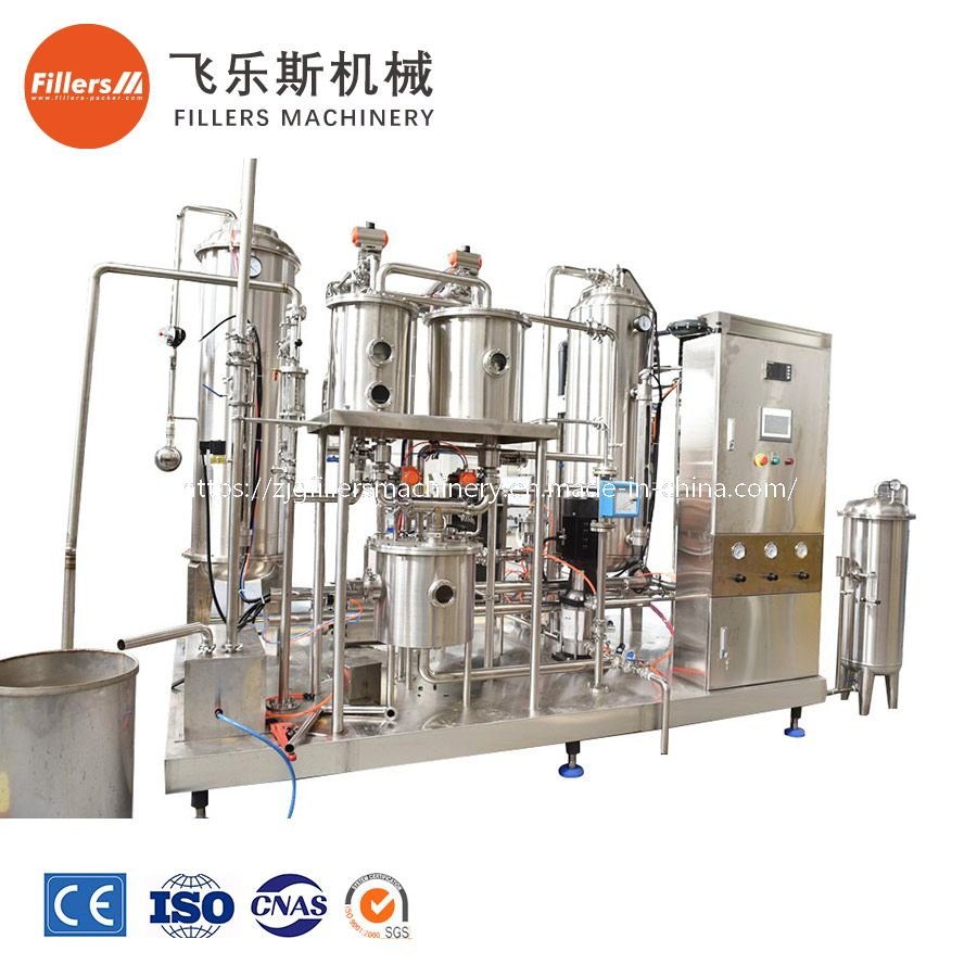 Automatic Soft Drink Processing Line High Power Soda Water CO2 Mixer 6000L/H CO2 Carbonation Equipment
