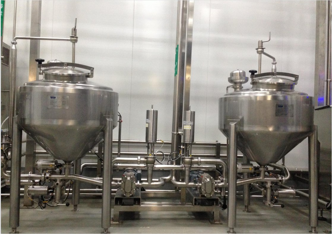 Fruit Puree Inline Dosing and Mixing System