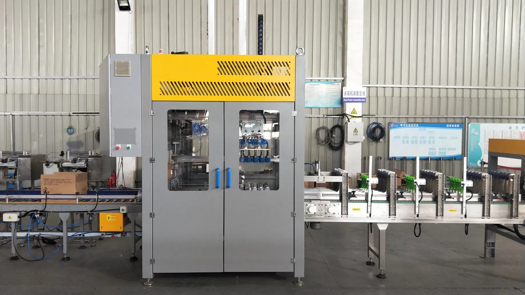 Top Load Case Packing System for Juice, Water, and Soda Bottles