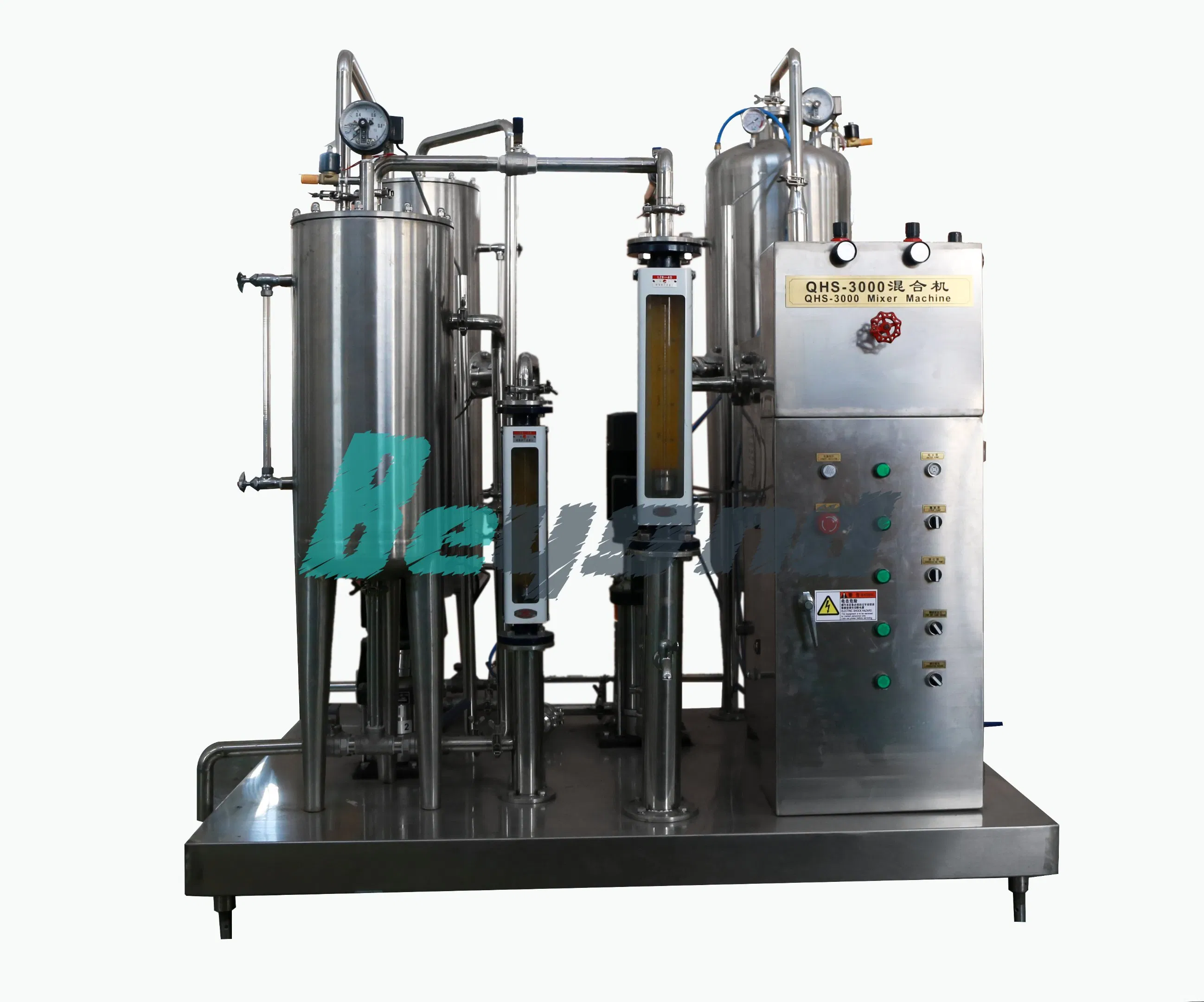 High-Quality Carbonated Beverage Mixing Machine with CO2 Gas for Carbonation
