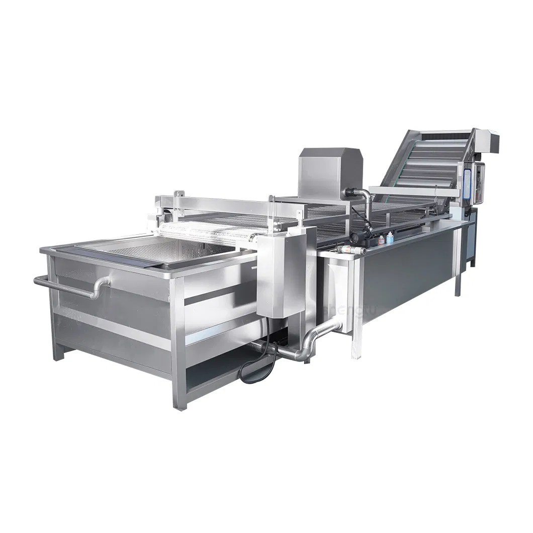 IQF Spinach Freezing Line Automatic Frozen Vegetable Processing Line with Vegetable Blanching Machine