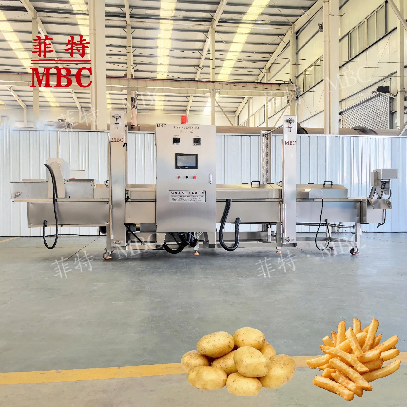 Fully Automatic Industrial Frozen French Fries Machine Snack Food Processing Production Line for Potato Factory