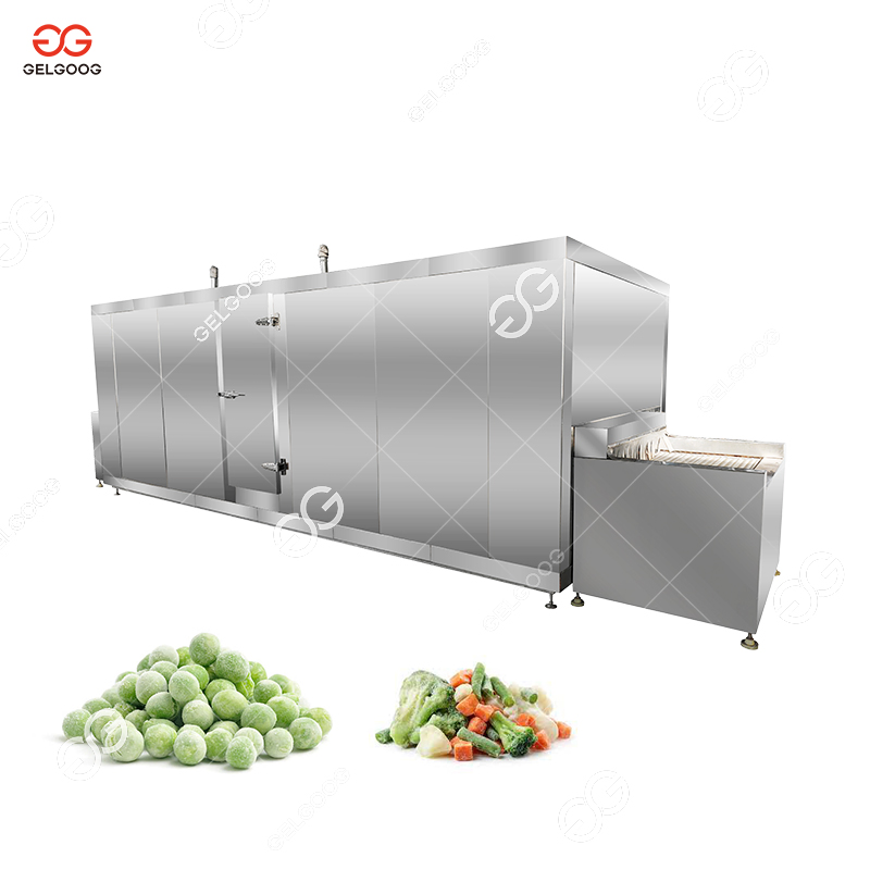 Energy Saving IQF Tunnel Freezer IQF Vegetables Production Processing Line Frozen Pea Green Beans Production Line