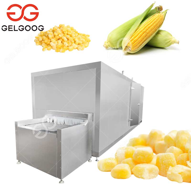 Low Price Sweet Corn Frozen Line Commercial IQF Freezer