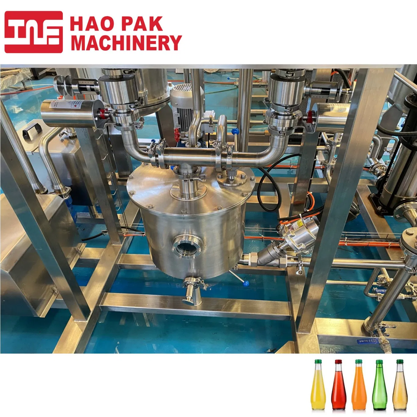 Compact 5000L Soft Drink Mixing Equipment for Carbonation