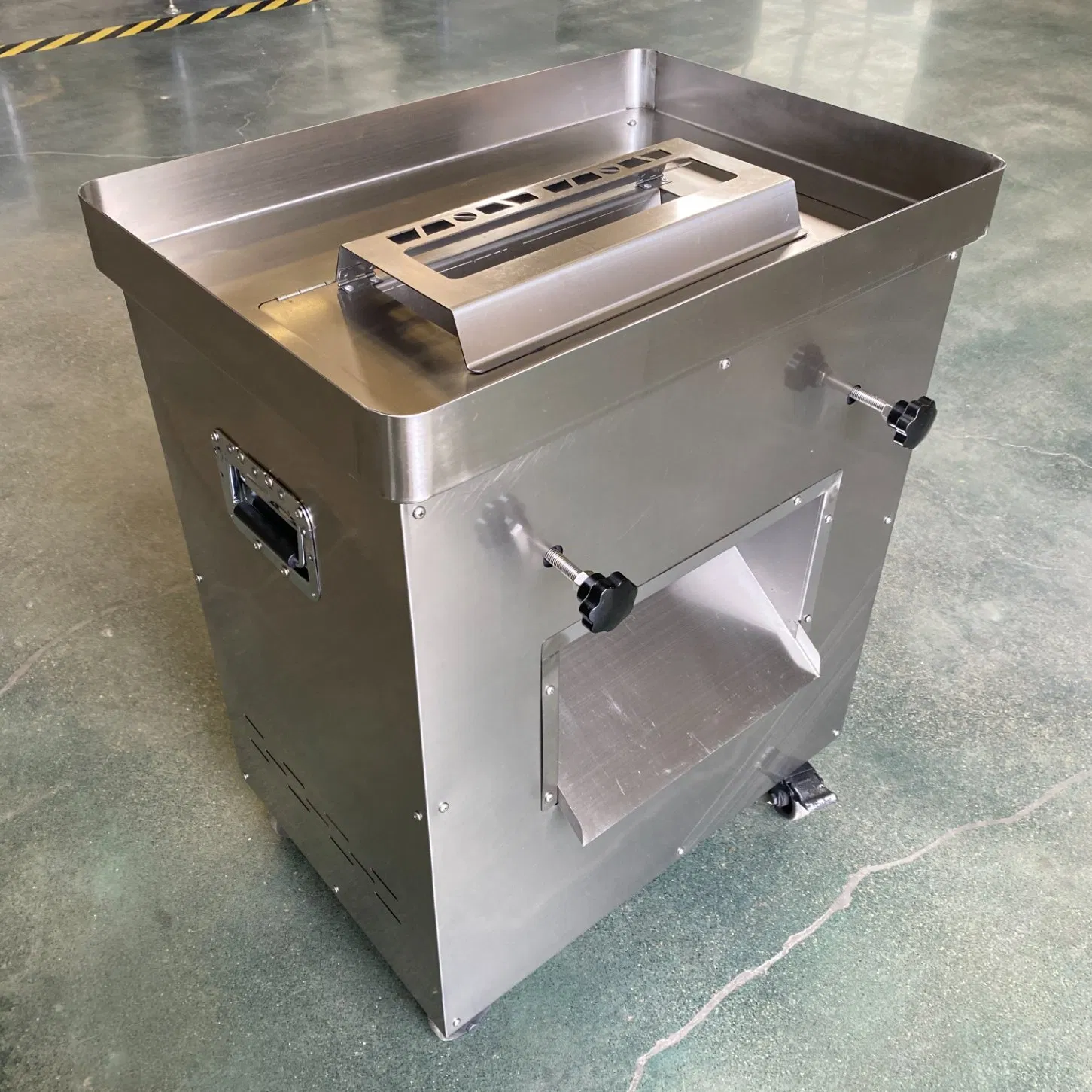 Commercial Electric Processing Garlic Cucumber Potato Vegetable Fruit Fish Beef Chicken Breast Bone Sausage Fresh Frozen Meat Cutting Slicing Slicer Machine