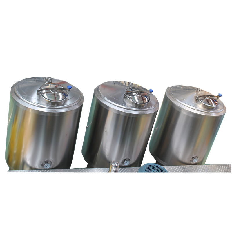 Food Grade Sanitary Round Vertical Beverage Mixing Machine / Juice Blending Machine / CIP Cleaning System