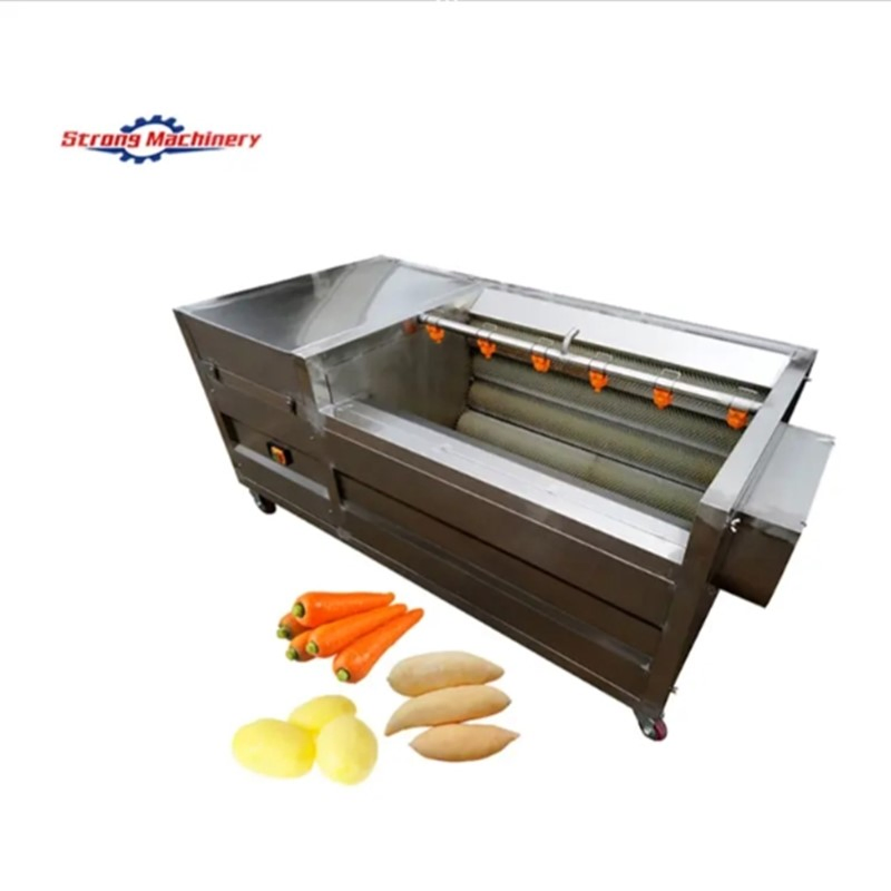 Potato Taro Ginger Peeler Carrot Cleaning Equipment Industrial Fruit Vegetable Washing Peeling Machine