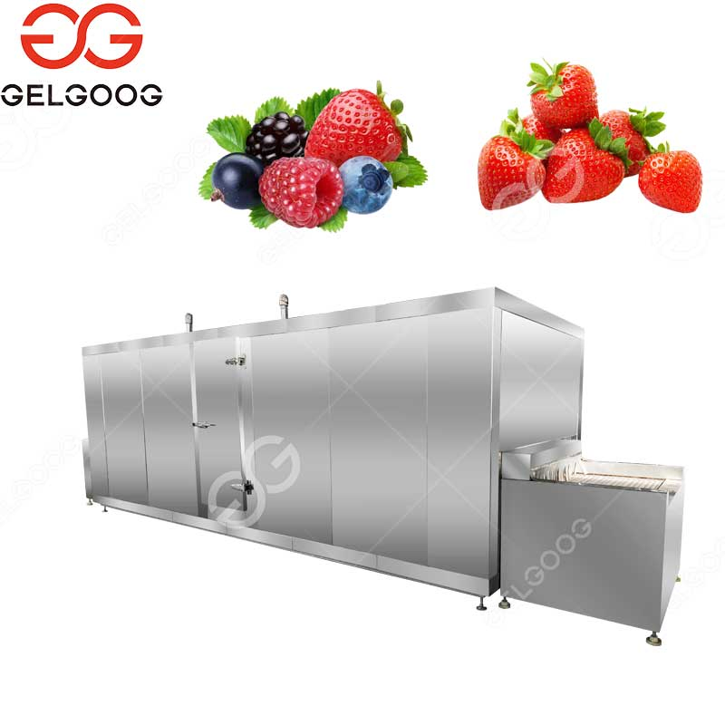 IQF Food Processing Machine IQF Frozen Strawberry Vegetable Fruit Freezing Processing Machine Frozen Fruit and Vegetable Production Line