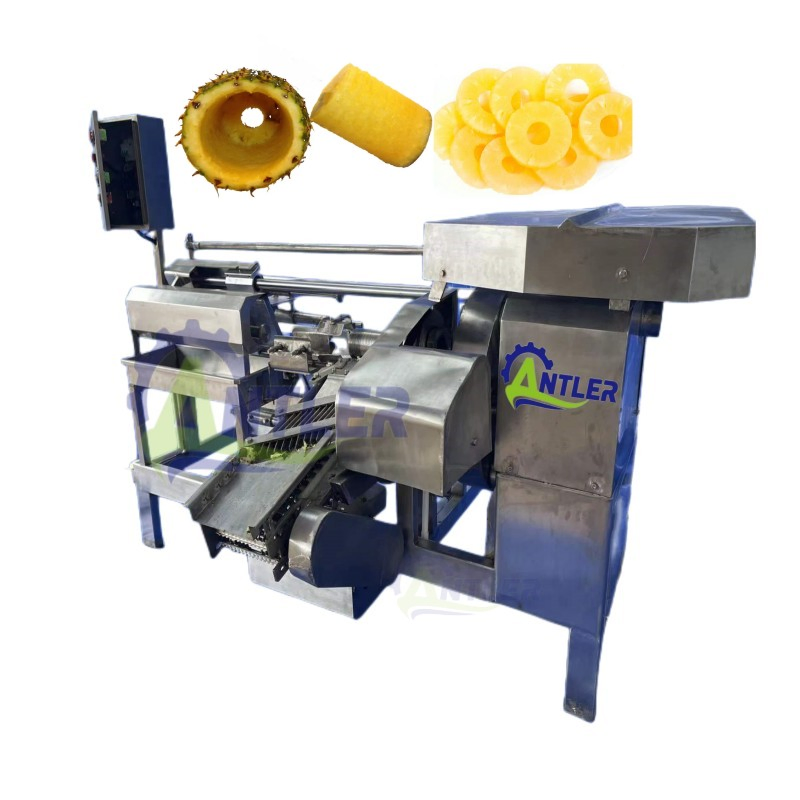 Automatic Canned Pineapple Processing Line Pineapple Peeling Slicing Cutting Machine Fruit Canning Machine