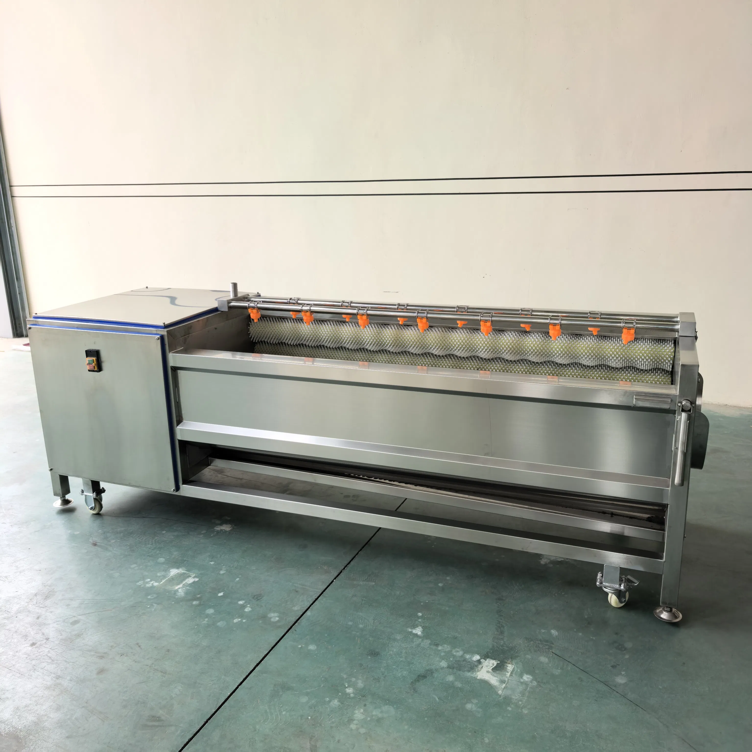Durable Brush Wash Equipment with Multi-Functional Potato Cassava Cleaning Peeling Features