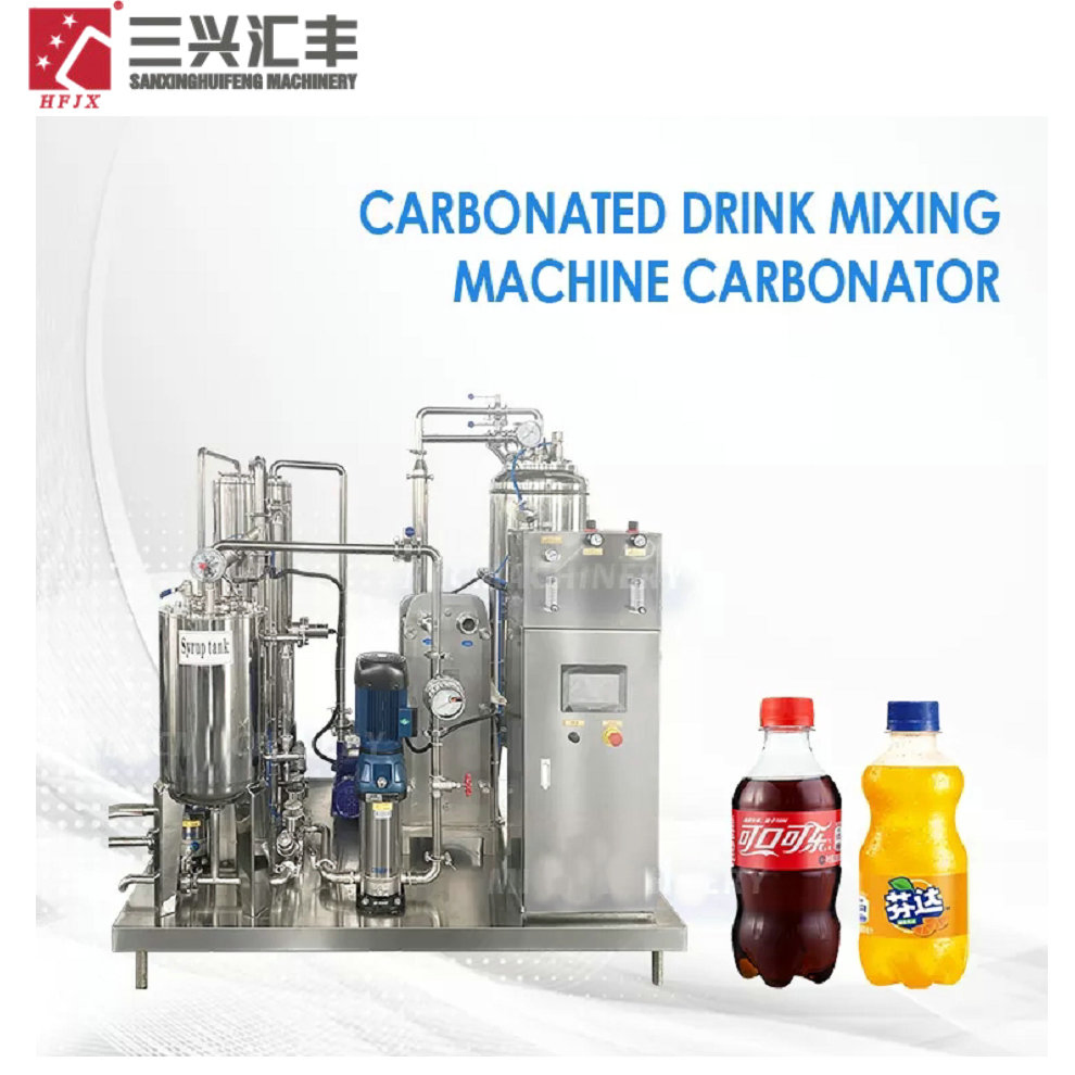 Automatic Small Carbonation Carbonator CO2 Soft Beverage Mixer Carbonated Drink Mixing Machine