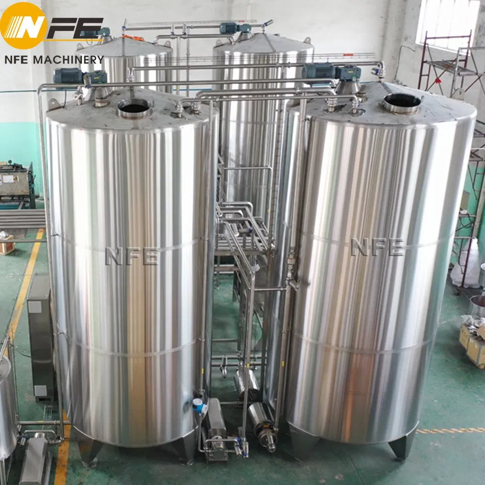 Rtd Beverages CSD Carbonated Soft Drinks Custom-Made Production Plant System Batching Mixing Tanks Carbonation Unit Sterilization Pasteurization Equipment
