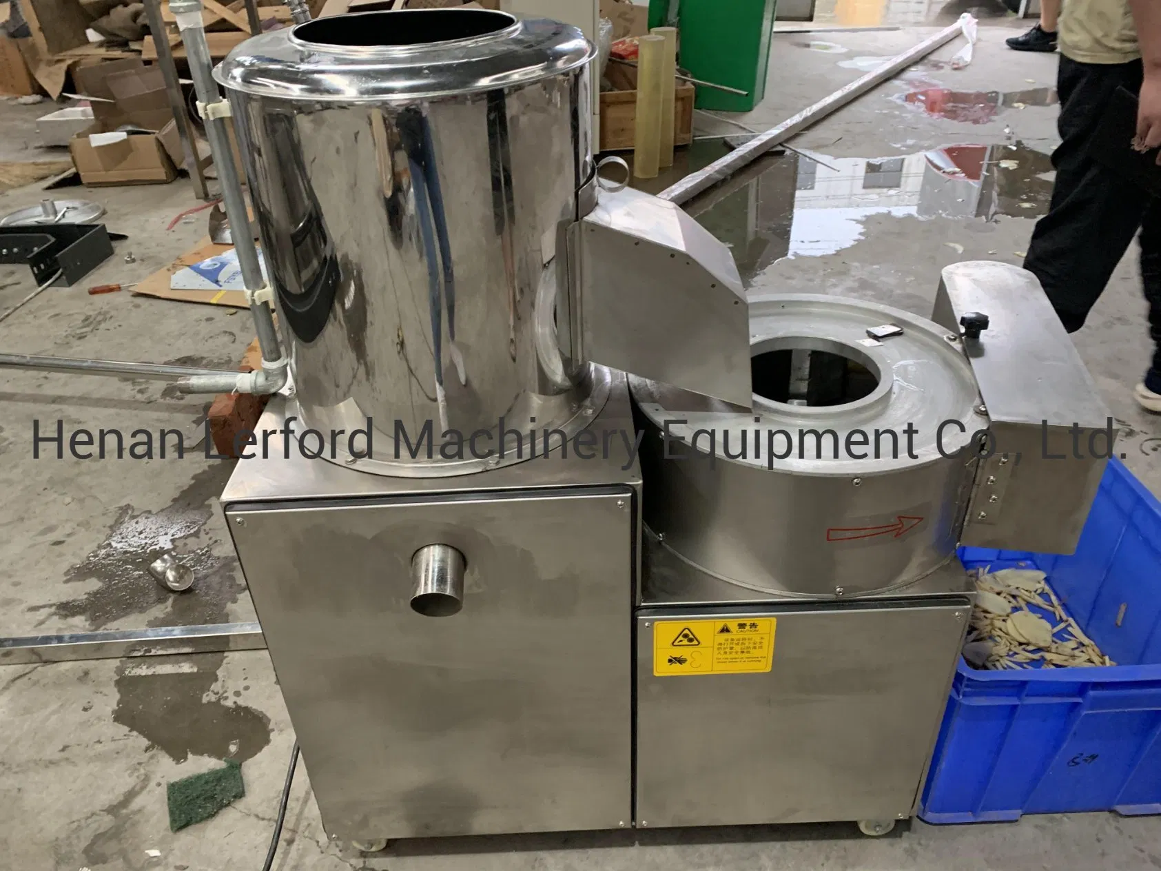 Stainless Steel Multifunctional Vegetable Cleaning Peeling Cutting Machine Potato Slicer