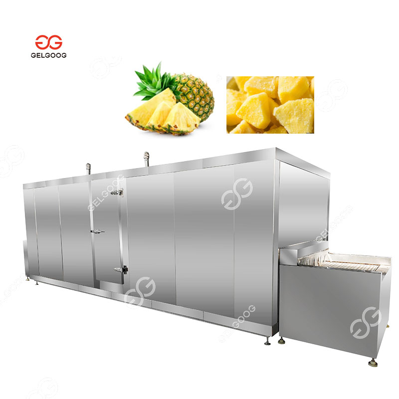 IQF Tunel Freezer Asparagus Veg Spanish Frozen Line Vegetable Freezing Machine Quick Leafy Vegetables Broccoli Freezing Line