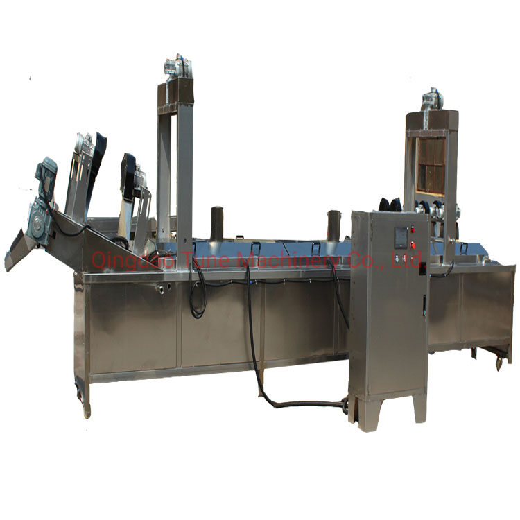 Potato French Fries Blanching Cooking Machine / Vegetable Blanching Machine
