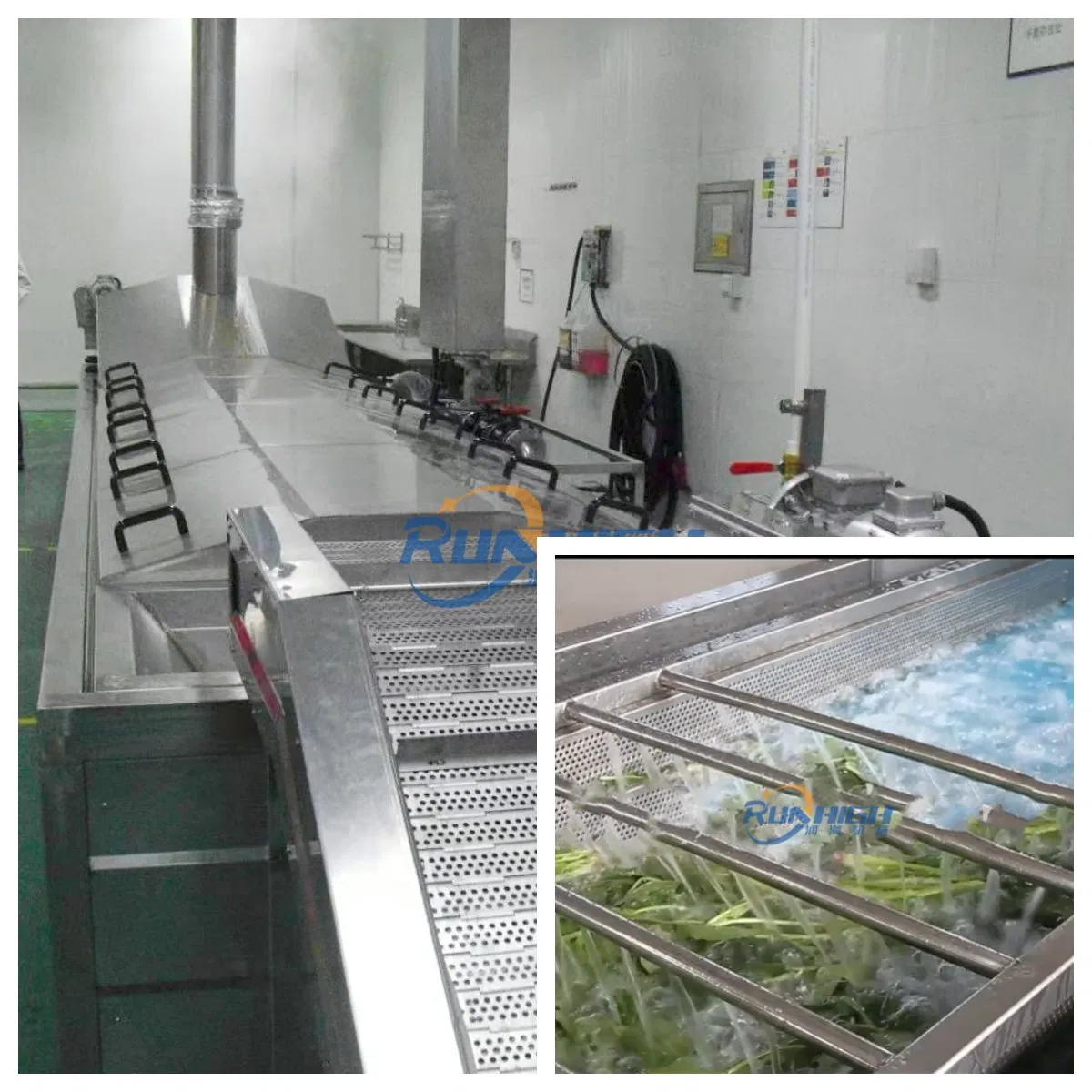 Deep Processing Cleaning Hot Ironing Drying Line Used for Meats Vegetables