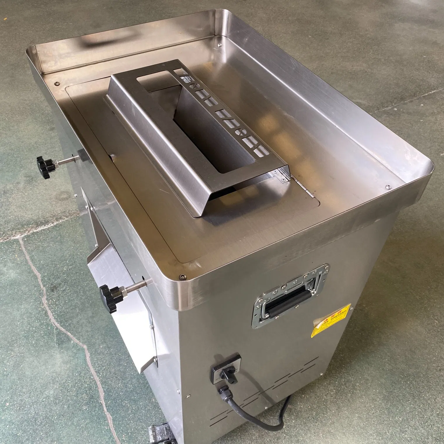 Commercial Electric Processing Garlic Cucumber Potato Vegetable Fruit Fish Beef Chicken Breast Bone Sausage Fresh Frozen Meat Cutting Slicing Slicer Machine