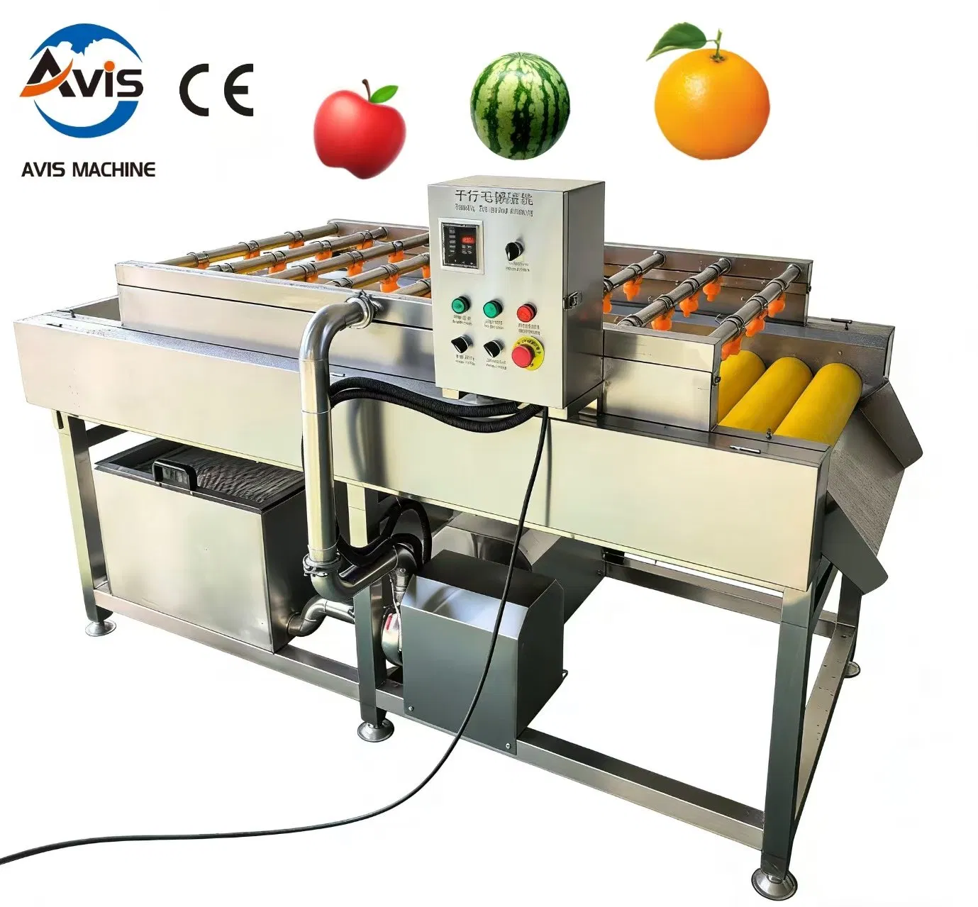 Full Rotation Parallel Hair Roller Cleaning and Peeling Machine Equipment