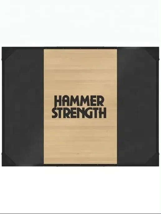 Premium Black and Wood Weightlifting Platform for Home Fitness