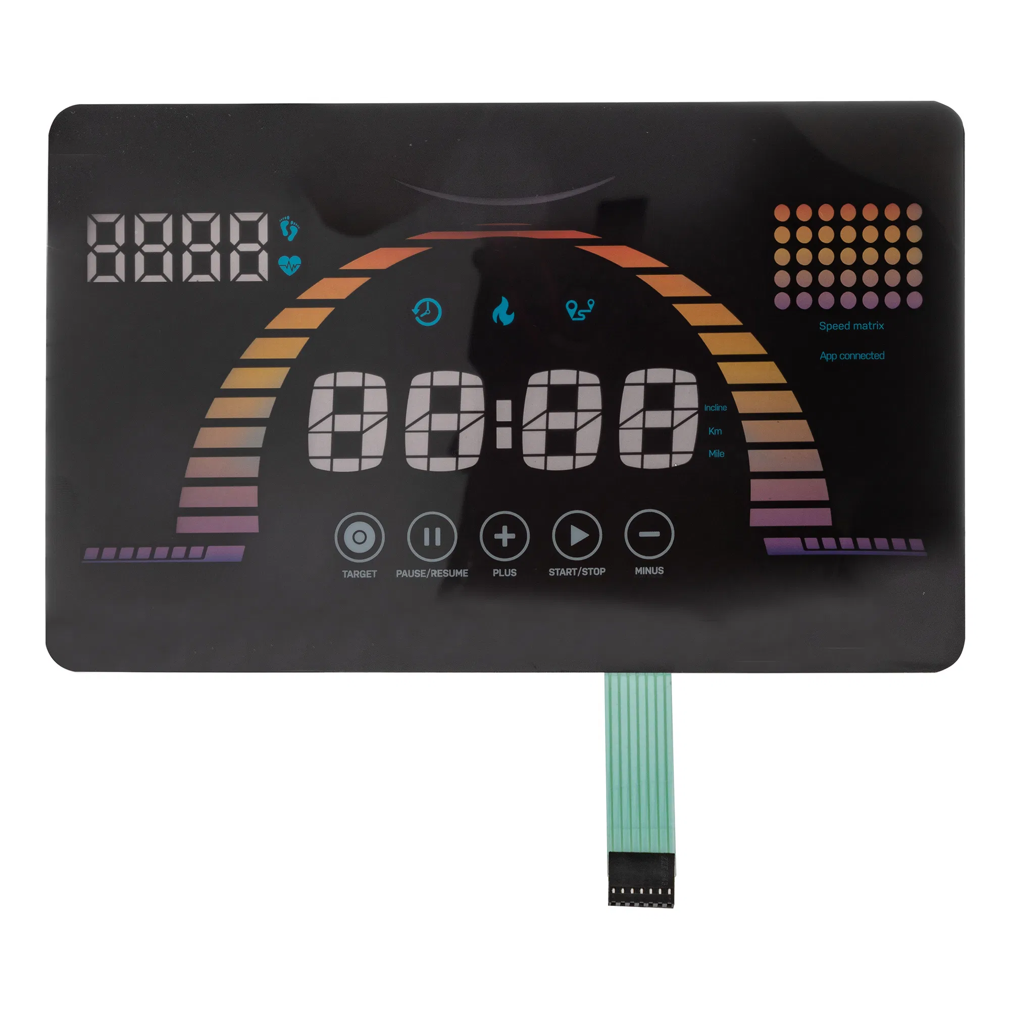 Custom Microwave Oven Panel Membrane Switch Panel with Digital Graphic Overlay