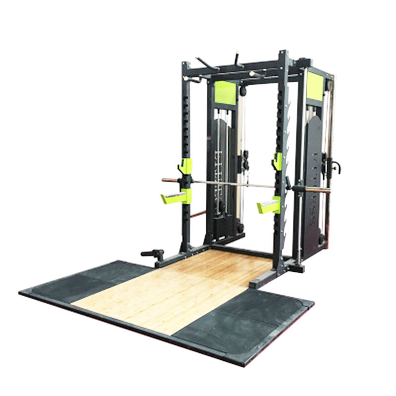 Leadman Rubber Wooden Weightlifting Platform