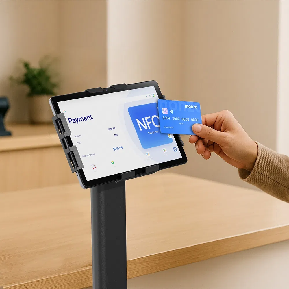 10inch Dual USB C NFC Tablet Android Mt8786 4+64GB Payment Kiosk