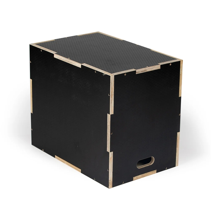 3-in-1 Wooden Plyobox, Non-Slip Plyometric Jump Box for Home Gym &amp; Outdoor Workouts, Ideal for Box Jumps, Squats