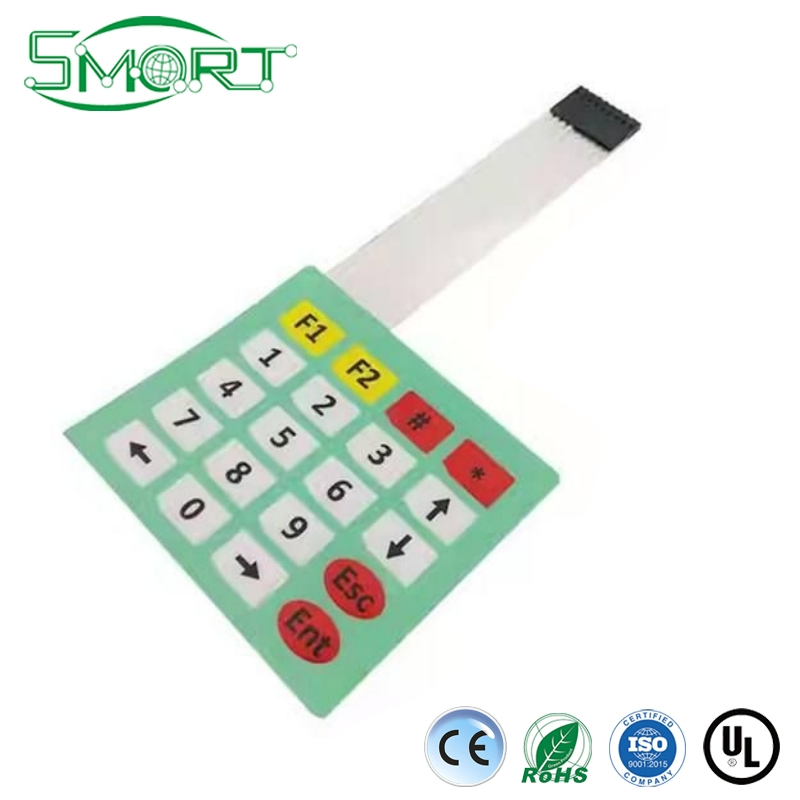 Smart Electronics 4X5 Matrix Keyboard 20 Keys Membrane Switch Keypad with Poly Dome