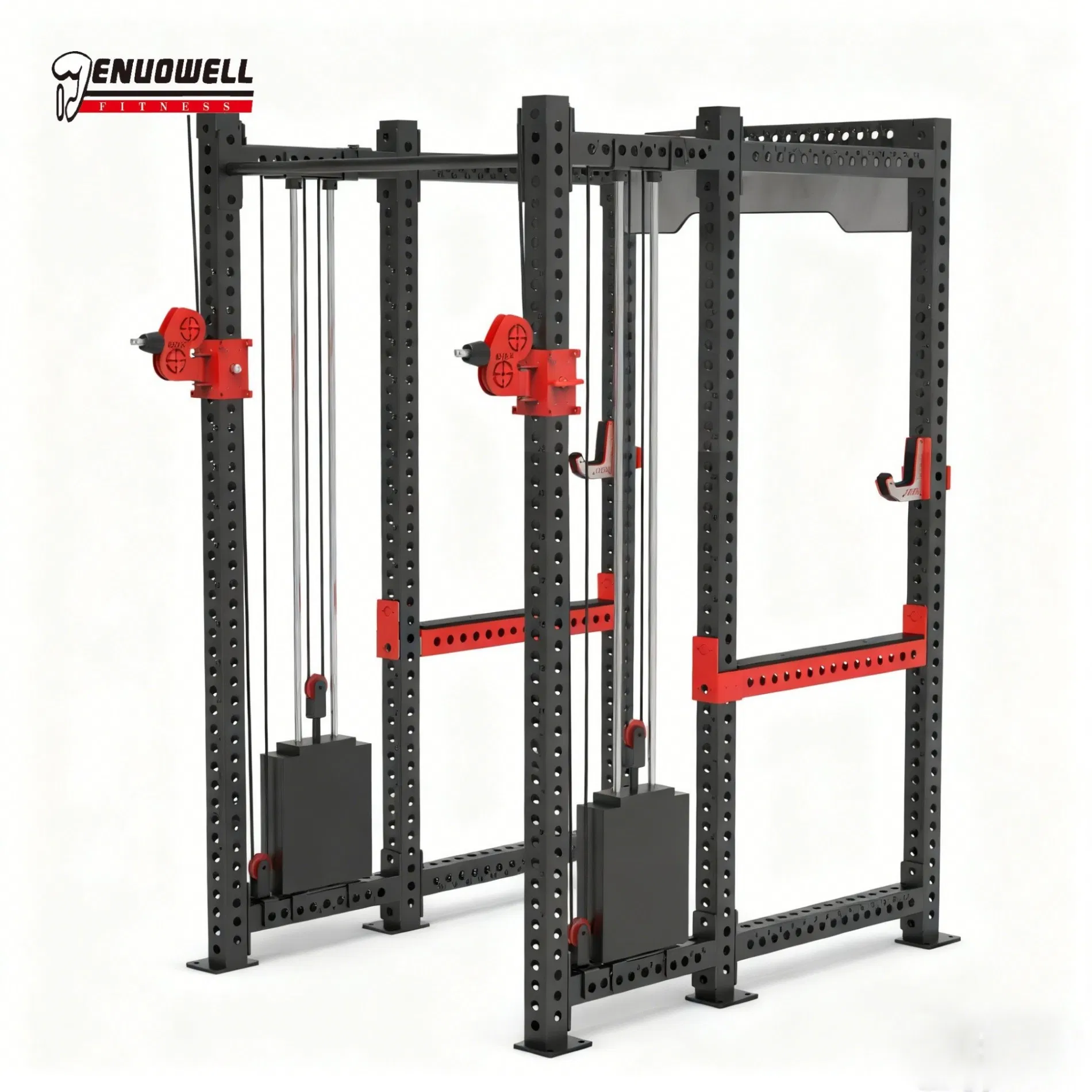 Multi Cable Iron Functional Training Structure with Stainless Base and Custom Programmable Load Settings Multi Cable Trainer