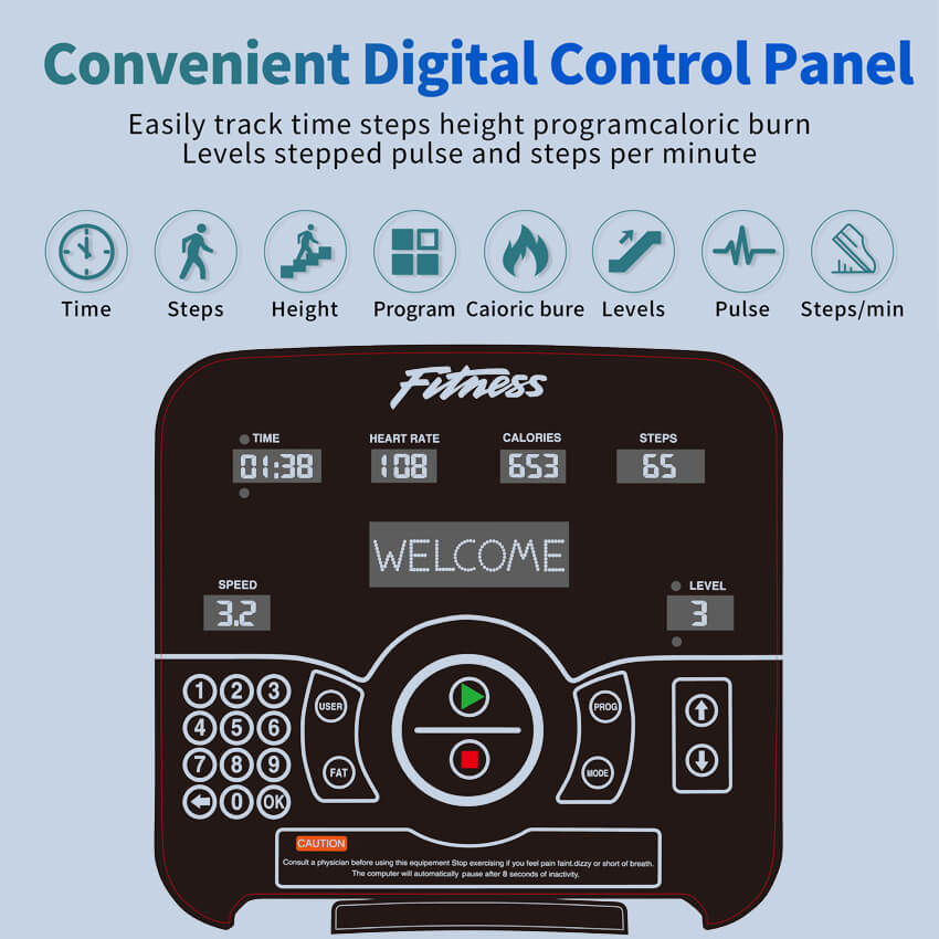 Factory Price Stairmaster Fat Blasting Stepmill Machine Cardio Gym Stair Climber with Iron Shell