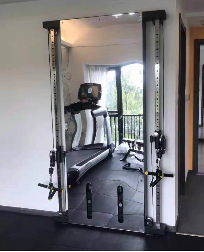 Home Gym Functional Trainer Dual Cable Fitness Training Wall Mounted Multi Fitness Rack Cable Crossover Trainer