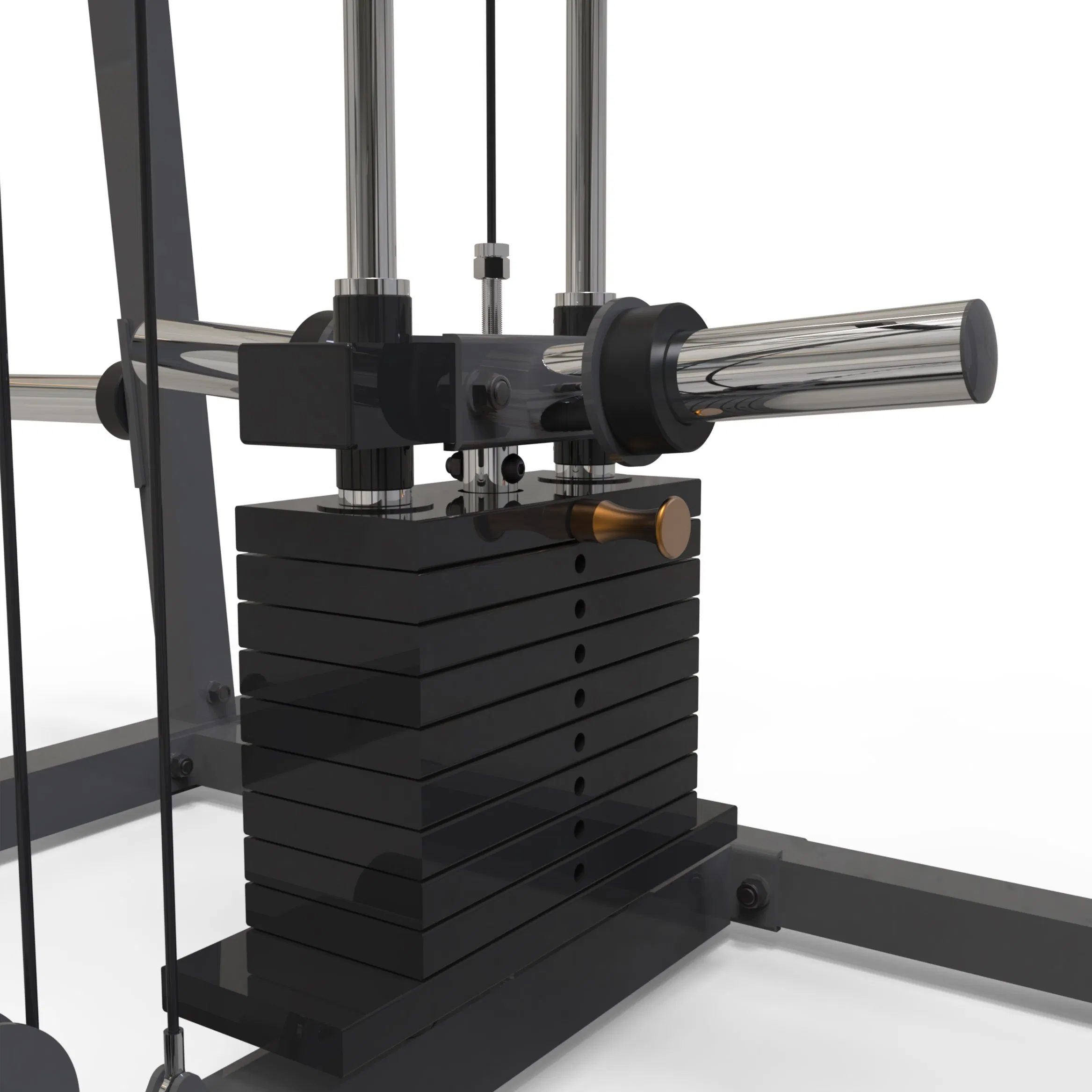 Half Squat Rack Barbell Rack Strength Machine Multi Functional Power Rack