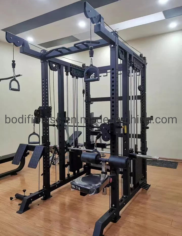 Commercial Gym Strength Power Rack Smith and Cable Crossover Machine Functional Trainer