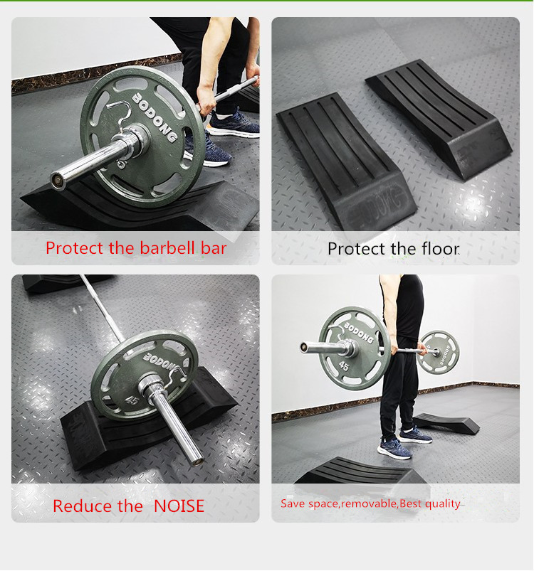 Factory Direct Weightlifting Platform U Shape Deadlift Deadener Rubber Silencer Drop Barbell Crash Pad