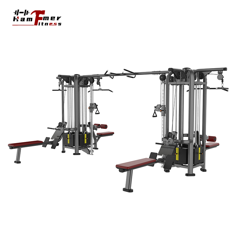 Selectorized Strength Multi Jungle 8 Stacks Gym Fitness Cable Cross Functional Trainer