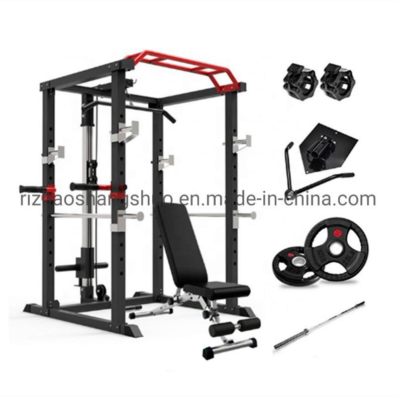 2022 New Home Body Building Cable Crossover Multifunctional Power Cage with Weight Lifting Training Gym Squat Rack